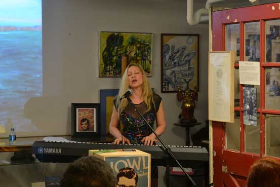Nancy Calef performing originals